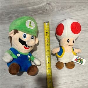 Nintendo‎ Plush Toy Set - Luigi and Toad